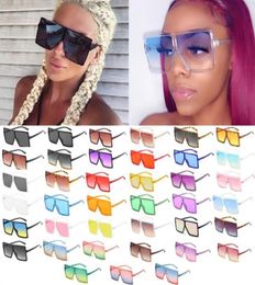 Whole 40 Colors One Piece Oversized Square Sunglasses For Women 2021 Black Sun Glasses Female Big Shades Bulk4878560