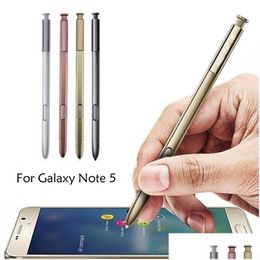 Cell Phone Stylus Pens Gloves 100% New Oem High Quality S Pen For Note5 Touch Sn Galaxy Note 5 N920V N920F N920A Drop Delivery Phones Otm5L