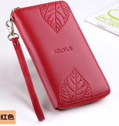 2018 new Korean version handbag large capacity genuine leather zipper large wallet Clutch bag wallet7768502