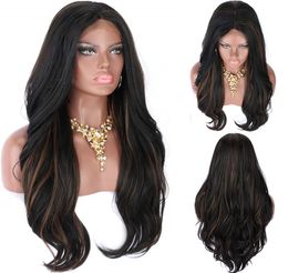Brazilian Virgin Human Hair Lace Front Wig Loose wave Highlight Color 1bT30 Ombre Full Lace Wigs Pre Plucked Natural Hairline for 9768275