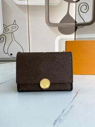 High Quality Luxurys Designers Wallets Purse Bag Fashion Short Victorine Wallet printing letter Classic Pallas Card Holder Zippy C1519703