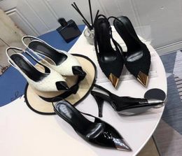 Designer Ladies High Heels Rhinestone Sparkling Tassel Sandals CHICA TPU Metal Toe Party Luxury Lace Box2948796