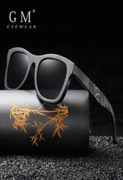 GM Wooden Male Lady Sunglasses Men039s Luxury Brand Designer Polarised Vintage Women Eyewear With Round Box7870837