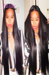 Straight Full Lace Wigs Lace Front Wigs With Baby Hair 100 Brazilian Peruvian Malaysian Indian Unprocessed Virgin Human Hair Wi6034505