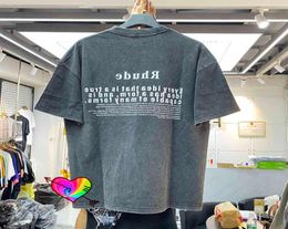 2021 T-shirt Men Women High Quality Graphic Print Vintage Tee Oversize Make Old Washed Tops Short Sleeve7445242