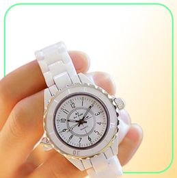 Fashion White Ceramic Quartz Ladies Watch Women Luxury Top Brand Wrist watches Geneva Designer Gifts For Relogio Feminino 210707287990096