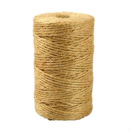 Craft Tools Natural Jute Twine Roll Arts Crafts Heavy Duty Vintage Plant Picture Burlap String Rope For Gifts Presents Jar Party Outdo Dhfgm