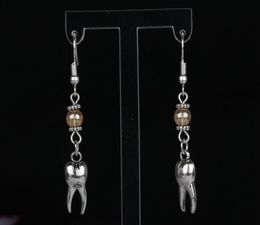 50Pair Vintage Teeth Glass Charms 925 Sterling Silver DropDangle Earrings For Girls Woman Dress Brand DIY Jewellery M26509638619