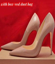 Classic Brand High Heels Platform Shoe Pumps Nude/Black Patent Leather Peep-toe Women Dress Wedding Sandals Shoes size 34-45 l8109408
