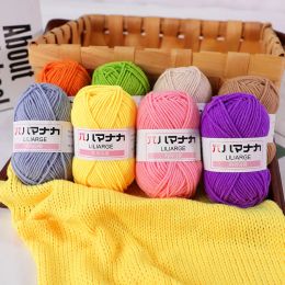 Fabric 25G Baby Milk Sweet Soft Cotton Knitting Wool Yarn Thick Fiber Yarn Velvet Yarn Hand Knitting Wool Crochet Yarn for DIY Sweate