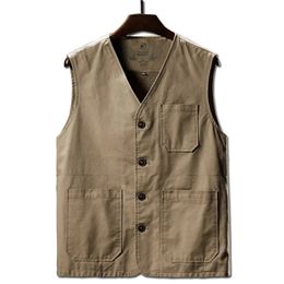 M-8XL Large Size Military Style Mens Casual Vests Cotton Breathable Mesh Sleeveless Jackets Male Outwdoor Fishing Waistcoat To 240601