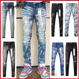 2024Man Jeans Designer Jeans Purple Jeans Skinny Jeans Ripped Biker Slim Straight Skinny Pants Designer Stack Jeans Fashion Jean Mens Trend Brand Vintage Pant Men Us