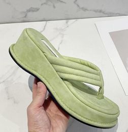 Summer Chunky Heel Beach Platform Slippers Ladies Slides Open Toe Soft Sole Designer Sandals Women Y2K Shoes4711147