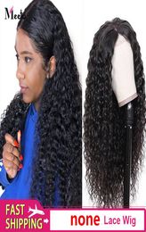 Meetu Body Wave Human Hair Wigs Middle Part Straight Loose Deep Curly Full Machine Made None Lace Wig For Women All Ages 828inch 5310091