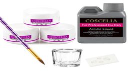 COSA Acrylic Nail Kit Manicure Set Tools For Manicure 75/120ML Acrylic Liquid Set For Nail All For Manicure DIY Tools Brush4571606