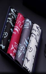 Mens Boxers Modal Print Underwears Male Fashion Underpants 4 Pcs A Lot Men Comfortable MidWaist Boxers L3XL4416764