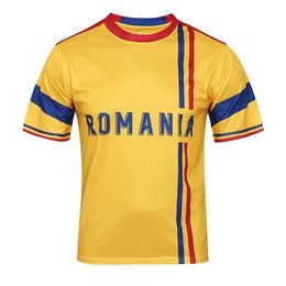 Fans Tops Tees European Cup Romania Soccer Jersey For Team And Club Quick Dry Men Football Wear Adult short sleeve training Shirt T240601