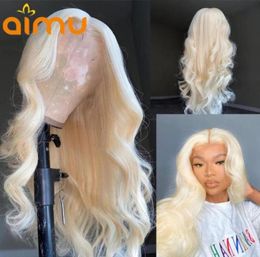 Lace Wigs 613 Front Wig HD Frontal Blonde Human Hair Transparent 13x6 Deep Part Body Wave Remy 150 Preplucked For Women63566836416368