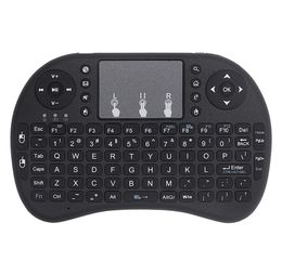 Backlit i8 Mini Wireless Keyboard 24GHZ French language Air Mouse Touchpad Normal I8 Remote Control For Android TV Box9227073