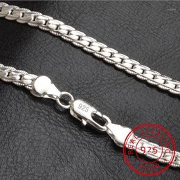 Necklace 5mm 50cm Men Jewellery Wholesale New Fashion 925 Sterling Silver Big Long Wide Tendy Male Full Side Chain For Pendant1 243I