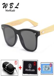 WarBLade 2020 Wooden Sunglasses Men Bamboo Sunglass Women Brand Design Sport Gold Mirror Sun Glasses with Original Box New2258781