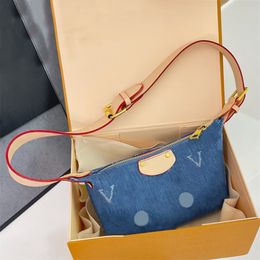 Woman Denim Shoulder Bags designer bag handbag baguette luxury pillow phone bags underarm totes 2024