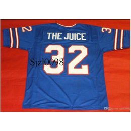 Sj98 Custom Men Youth women Vintage CUSTOM Front and back mesh fabric THE JUICE OJ Football Jersey size s-5XL or custom any name or number jersey