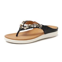 Summer Women 2cm Platform 2.5cm Low Heels Beach Slippers Female Glitter Star Sandles Shoes Lady Crystal Casual Flip Flops 240601