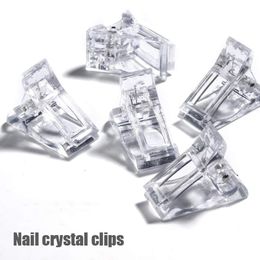 Nail Form Tamax 1Pc Clip On Nails Clamps For Quick Building Poly Uv Forms Assistant Tool Diy Plastic Finger Extension Clips Nab009 Dro Ot6Dw