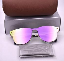 WholeHigh quality Luxury Mens Brand Designer Round Sunglasses For Men Women BANS UV Protection Sun Glasses With box case4852193