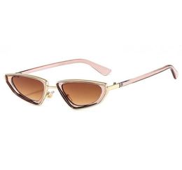 Fashion Small Cat Eye Women Sunglasses Brand Designer Vintage Triangle Candy Color Female Sun Glasses Shades UV400 Men3475083