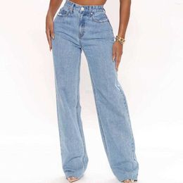 Women's Jeans Womens Jeans Plus Size for Women Denim Distressed Wide Leg Jean Straight Pants Loose High Waist Vintage Teen Girlmtp4