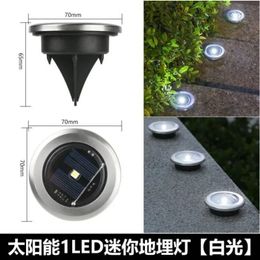 Solar Underground Light 8led Stainless Steel Outdoor Ground Plug Lawn Lamp Garden Lamp Lawn Lamp Ground Plug solar power 240529