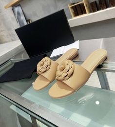 Luxusdesigner Sandalen hochwertige Folien Chanellsity Women Cclies Pantoffeln Sandalen Mode Lederschuhe Low -Plate -Ferse Chanelsandals 876867