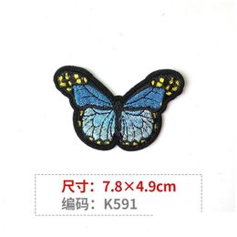 Craft Tools Decorative Fabric Butterfly Patches Sew On Applications Vintage Appliques Backpack For Clothing Jackets Jeans Repair Decor Dh2Bv