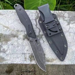 Hotsale High-END Survival Fixed Blade Knife DC53 Drop Point Black G10 Handle tactical Knives With K-Sheath Mhhnh