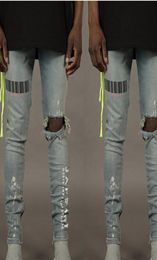 2020 Hip Hop Jeans Skinny Motorcycle Denim Pants Zipper Designer Jeans Mens Casual Men Jeans Trousers8640346