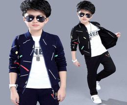 Boys Spring Children039s Casual Zipper Coat Jacket Pants Long Sleeves Sports Clothing Sets Kids Young Children 4 6 7 8 9 10 11565654