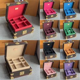 Luxury Leather Organiser Jewellery Storage Box Designer Bags Cosmetic case Jewellery Box Fashion Women Rings Tray Cosmetic Case Bag size 23*11