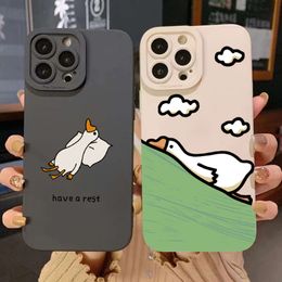 Cute Cartoon Duck Phone Case For Samsung Galaxy Ultra Plus FE Note Soft Cover