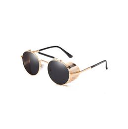 2019 Steampunk Sunglasses New Small Oval Fashion Female Men Vintage Designer Ladies Retro Round Sun Glasses for Women JY662473431719