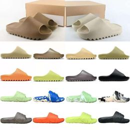top Designer slipper sandals men women sandal Pink Camo Ridge Shape Black White Runner Resin pattern slippers Foam Runn west slipper shoes