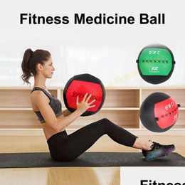 Fitness Balls Pu Soft Medicine Gym Snatch Wall Ball For Crossfit Nce Training Diameter 35Cm Empty Workout Drop Delivery Sports Outdo Dhxcv