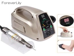Strong 65w Electric Nail Drill 35000rpm Manicure Machine Pedicure Tools Accessoires Drill Bits File Nail Art Equipment With LCD2062431
