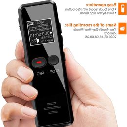 Digital Voice Activated Recorder Dictaphone Long Distance Audio Recording MP3 Player Noise Reduction WAV Record Lvica