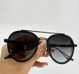 Matte Black Pilot Sunglasses Black Lens Cool Men Glasses uv400 Protection with box7179737