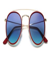 Arrial Steampunk sunglasses women men metal frame double Bridge glass lense Retro Vintage sun glasses Goggle with box4824250