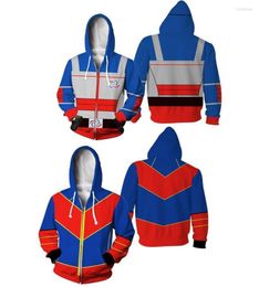 Men039s Hoodies Sweatshirts Anime Henry Cosplay Danger Zip Up Hoodie Captain Man 3D Printed Hooded Sweatshirt Adult Casual Ja8750498