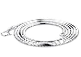 Chains CM 20 Inches Men Necklace Sterling Silver 1.5MM Chain Solid 925 White Gold ColorChains1037993