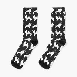 foundland Landseer Dog Breed Silhouettes Socks Heating sock Sports ins Socks Man Womens 240601